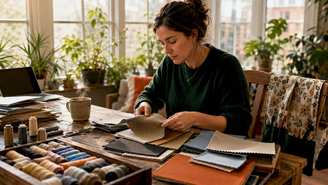 Designer sorting utility fabric swatches