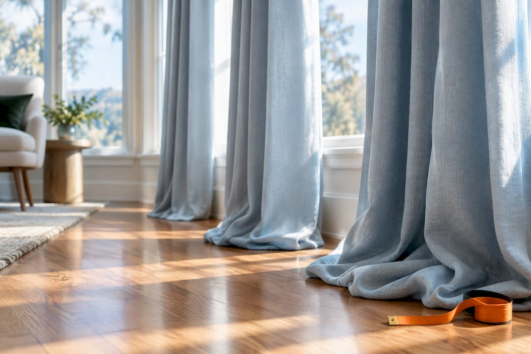 Homeowners: Measure ½–14 Inches Before Ordering Puddle Length Curtains
